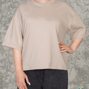 تیشرت کراپ باکسی دورساتین