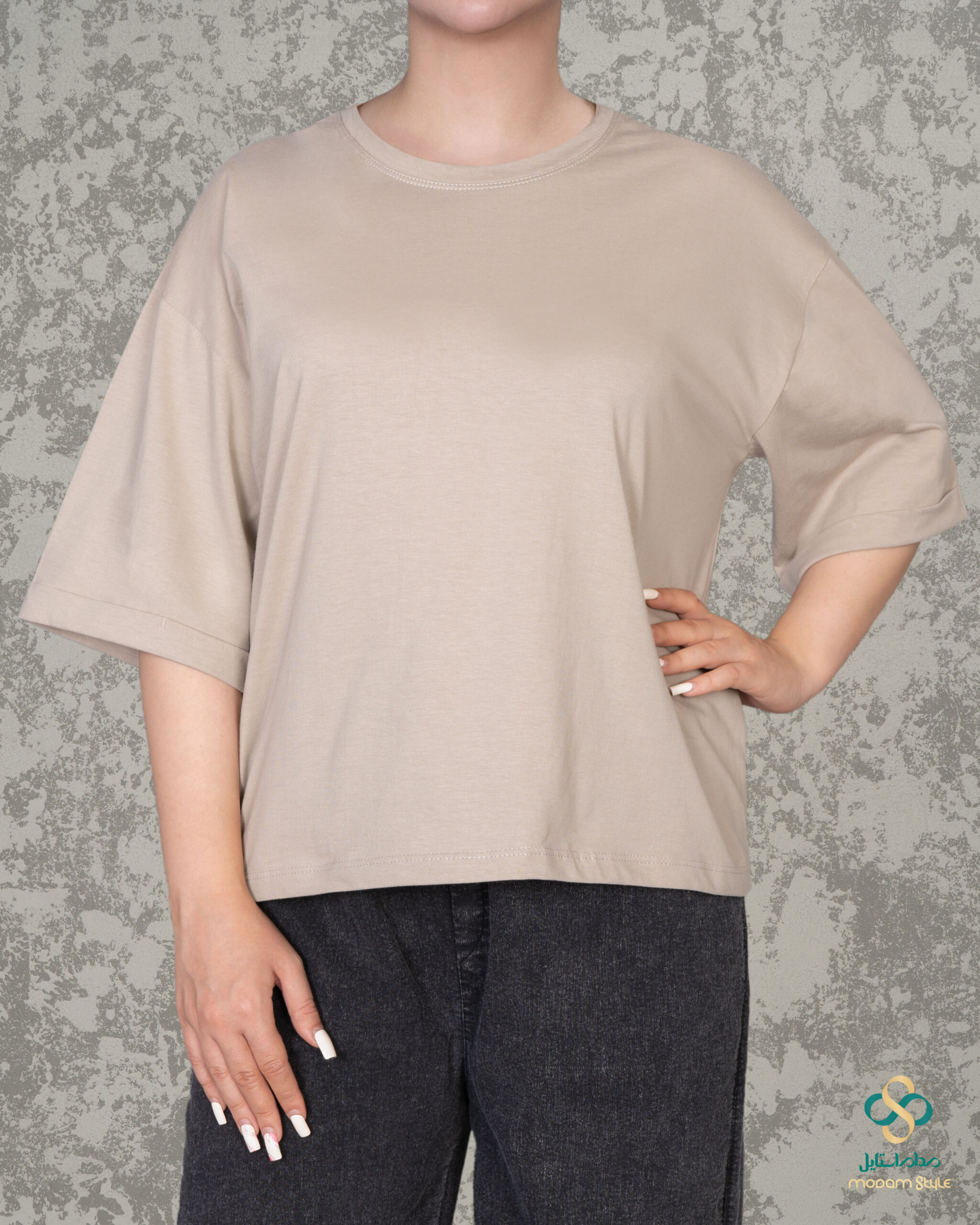 DSC02627-1350 (1) تیشرت کراپ باکسی دورساتین