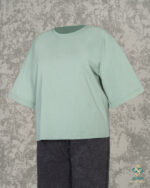 تیشرت کراپ باکسی دورساتین