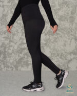 شلوار لگ کمر شنی