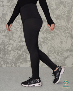 شلوار لگ کمر شنی