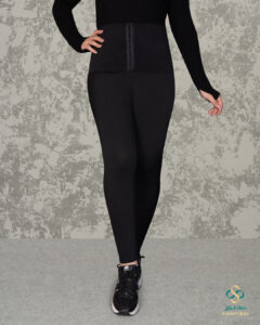 شلوار لگ کمر شنی