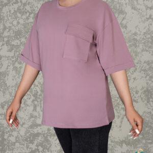 تیشرت باکسی جیب دار دورساتین