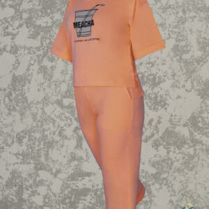 ست کراپ شلوارک دورساتین